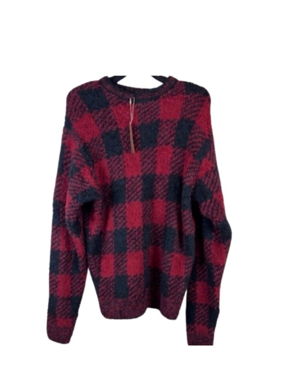 Skims Red Black Buffalo Plaid Sherpa Fleece Pullover Cozy Cabin Core S/M